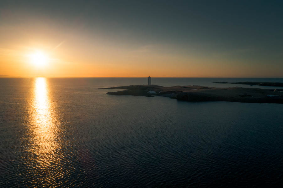 lighthouse in sunset